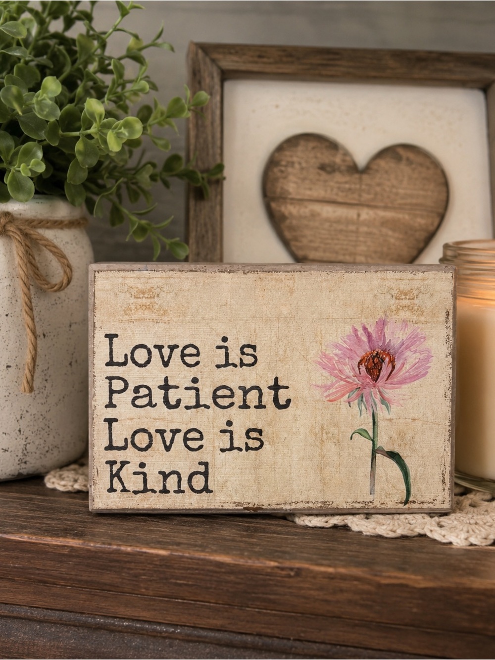 Love is Patient Love is Kind Decorative Box